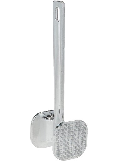 Stainless Steel Aluminium Meat Tenderizer, 25cm, CMC011 - Meat Smasher, Fish Smasher Silver 25cm