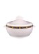 Plastic Casserole Dish White with intricate design 3.5Liters