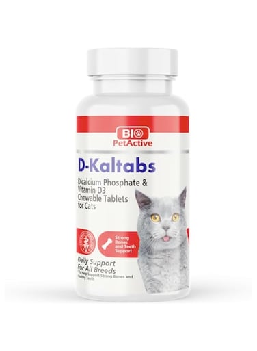 Bio PetActive D-Kaltabs Cat (Calcium tablets for cats) 60tabs