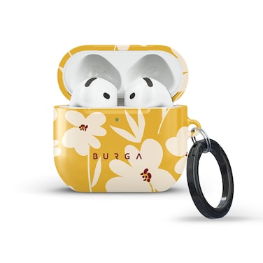 جراب أنيق واقٍ من بورجا لسماعات آبل إيربودز 4 من سوق الأحد، مزود بغطاء شحن LED مرئي، ومقاوم للخدش والصدمات