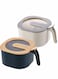 2 Pack Seasoning Box Kitchen Storage Container, for Spice Salt Sugar Cruet, with Cover and Spoons, Pepper Pots