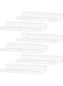 BPA&reg; Clear Acrylic Shelf Invisible Floating Wall Ledge Bookshelf, Kids Book Display Shelves Wall Mounted, 6 Pack, 15 In