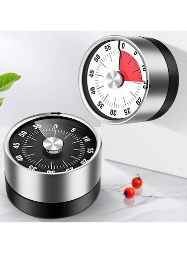 60-Minute Visual Timer, Mechanical Countdown Timers Kitchen Timer, Classroom Teaching Clock for Teaching, Meeting, Cooking, Working