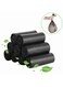 20-Piece Heavy Duty Garbage Bag Black 50x3.7x3.7cm