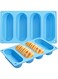 BIGTHREE Long Bread Molds, Silicone Hot Dog Bun Molds, Sausage Mold Nonstick &amp; Heat Proof Baking Pan Bread Mold, DIY Hot Dogs Mold, Buns Mold for Baking Hot Dog, Homemade Rolls Cake