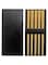 KASTWAVE Chopsticks, Stainless Steel Chopsticks - Gold Reusable Chopsticks - 5 Pairs Dishwasher Safe Metal Stainless Chopsticks Lightweight - Easy to Use - Square Lightweight Chop Sticks - Gift Set