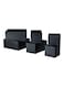 6-Piece Storage Box Set Black