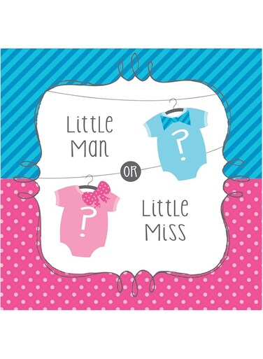 Creative Converting 667041 Party Supplies, Paper, Pink/Blue, One Size