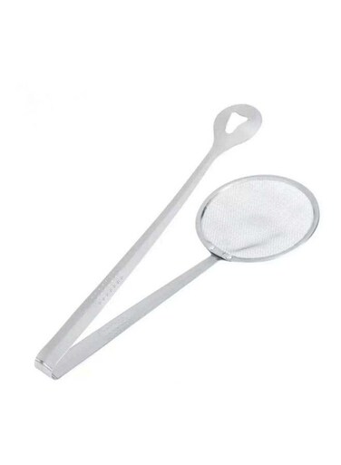 Steel Frying Tong Silver