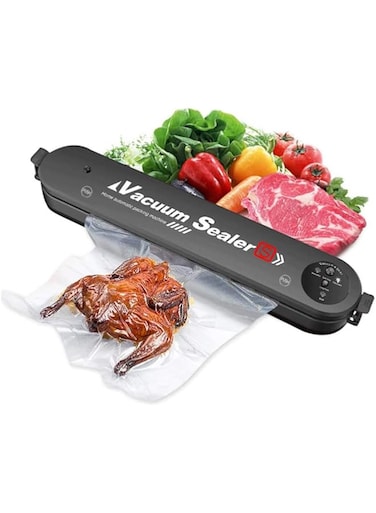 AWH tn Vacuum Sealer Machine, Compact Automatic Air Sealing System for Food Storage and Food Preservation (with 15 Sealed Bags)