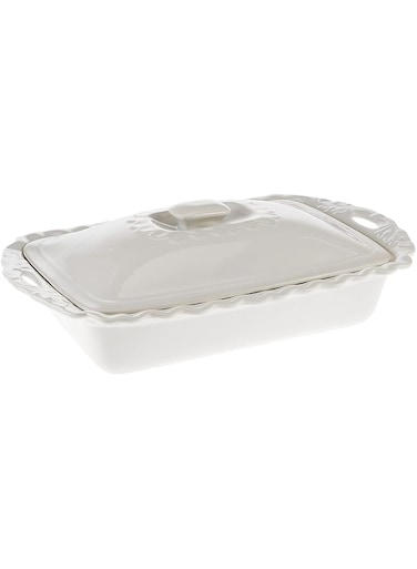 Harmony 16"CASSEROLE WITH LID SU-83 White