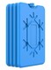 4 Ice Packs for Lunch Box, Reusable Ultra Thin Freezer Packs Long Lasting for Coolers, Cooler Bag for Work, School, Picnic or Camping Keep Food Fresh Lightweight Design for Easy Carrying