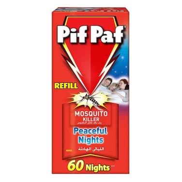 Pif Paf Mosquito Killer Liquid Electric Device Kit, 60 Nights Refill