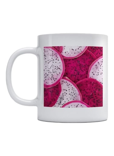 Fruit Printed Mug White/Pink