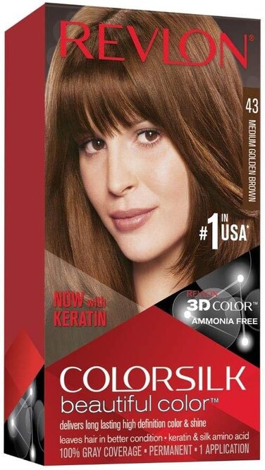 Colorsilk Permanent Hair Colour 43 Medium Golden Brown