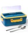 Bento Box, 3 Compartments 1300ml Lunch Box For Kids and Adults with Reusable Spoon and Fork, Leakproof Food Container for On the Go Meal