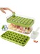 Cube Tray with Lid and Bin, Upgraded One Button Release Ice Cube Trays, Tiny Ice Cube Maker Molds for Freezer with Container, Crushed Ice Tray for Chilling Drinks Coffee Juice