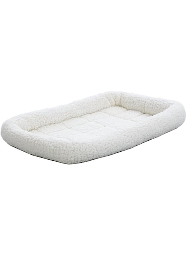 MidWest Homes for Pets Pet Carrier Dog Bed; Pet Bed Fits 91.44 cm Plastic Pet Carriers for Intermediate Dogs; White; 40836-F