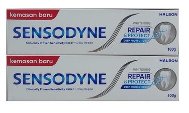 Sensodyne Repair And Protect Whitening Toothpaste, Toothpaste For Sensitive Teeth And Cavity Prevention, 3.4oz (Pack Of 2)