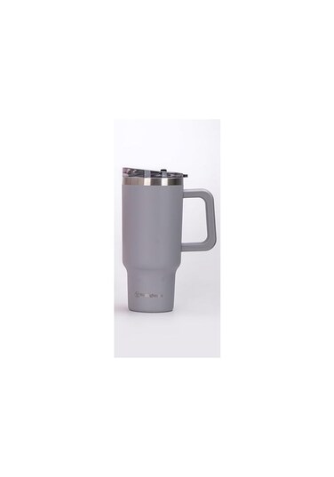 USA 40oz/1184ml Double-Wall Stainless Steel Insulated Tumbler   BPA-Free Reusable Cup for Coffee, Water, Iced Tea &amp; More   6 hrs Hot &amp; 9 hrs Cold   Ideal for Indoor &amp; Outdoor Use   Grey