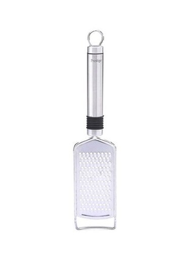 Stainless Steel Eco Small Grater With Grip Silver/Black 26.16x3.05x1.02cm