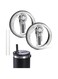 2 Pack 40 oz Tumbler Flip Straw Lid Replacement,Splash Resistant Tumbler Lids,Reusable Tumbler Cover for Cup