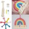 Rainbow Macrame Kit for Kids &amp; Beginners - DIY Wall Hanging Craft Set Develops Creativity, Improves Focus - Perfect Art Gift for Boys &amp; Girls