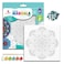 iCraft Inner Radiance Mandala Art Kit with 8" Pre-Marked Canvas - Complete DIY Painting Craft Kit for Adults &amp; Kids Includes Chalk Paints, Mirror Beads &amp; Brushes (Inner Radiance Mandala 1)