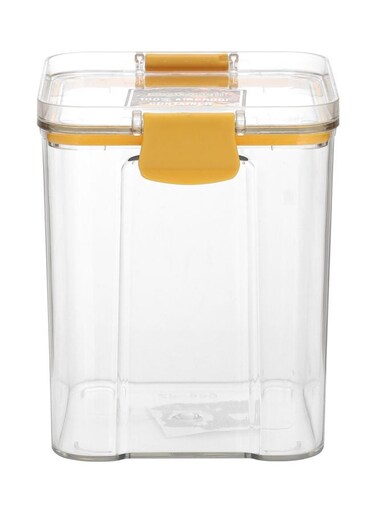 950 ML Square Airtight Container With A Lid-RF11259 Plastic Container With A Silicone Sealing Ring Fitted Lid Transparent TRANSPARENT