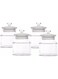 . Set of 4,Airtight Glass jar, kitchen Jar with Glass and knob lid (30oz) 850ML, Clear Food Jar with Lid for,Flour,Cereal,Rice Sugar and coffee beans (850ML/30OZ)