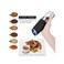 Portable Manual Pepper Grinder with Adjustable Ceramic Core and Transparent Spice Container