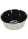 Zolux Diamonds Stainless Non-Slip Dog Bowls - Black 550ml