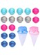 Biee 16 Pcs Pet Hair Remover for Laundry, 2 Pcs Washing Machine Hair Catcher, Reusable Lint Remover Balls and Lint Filter Cleaning Mesh Bag