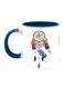 Dream Catcher Printed Coffee Mug Blue/White/Brown