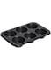 BLACKSTONE Cups Mini Muffin Bun Cupcake Baking cake pan, cake making pan, non stick bakeware (6 Cups)
