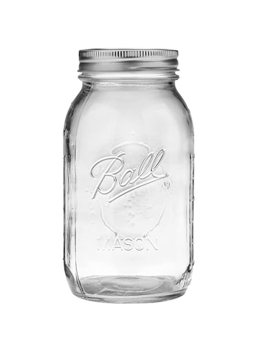 Ball Wide Mouth Mason Jars (16 oz/Capacity) [6 Pack] with Airtight lids and Bands. For Canning, Fermenting, Pickling, Decor - Freezing, Microwave And Dishwasher Safe