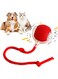 TSWCBYYLB Chewy Viral Rolling Ball, 360&deg; Smart Automatic Interactive Rolling Dog Ball (Red)