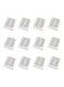 12-Piece Macaron Box White/Clear