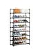 Beauenty Multi-Layer Shoe Rack, Large Capacity Shoe Organizer, DIY Shoe Holder Rack for Home or Apartment (8 Layer,Single Row)