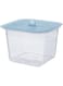 Food container with lid, square plastic/silicone1.4 l