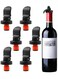 PCS Reusable Wine Bottle Stoppers,Plastic Airtight Seal Champagne Wine Corks Bottle Caps Keep Fresh Wine Sealer Set