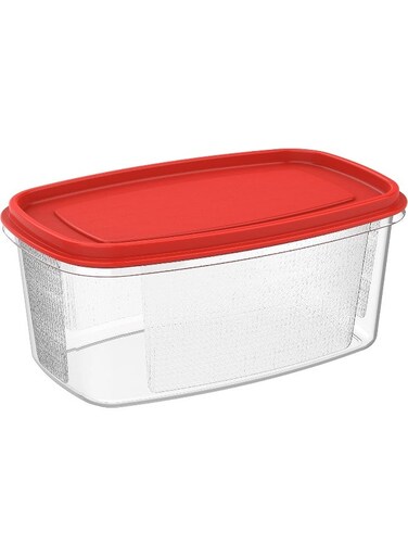 Food Storage Pack Of 4 Oval Containers Red