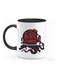 Black Coffee Printed Ceramic Mug Multicolour