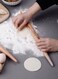 48CM Pastry Tool Fondant Cake Dough Roller Pasta Dumpling Skin Maker Wood Rolling Pin Double Tip Non-Stick Cooking Tool Dough Roller