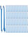 Gerrii 200 Pcs Dog Toothbrush Double Headed Dog Pet Toothbrush Long Handle Dog Tooth Brushing Kit Soft Bristles Pet Toothbrush for Dogs Cat and Most Pets Teeth Cleaning Dental Oral(Blue)