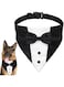 GOYOSWA Dog Tuxedo Dog Suit Dog Wedding Bandana Collar with Bow Tie, Adjustable Dog Tux Formal Dog Costumes, Engagement Birthday Tuxedo for Large Extra Large Dogs Pets (X-Large: Neck 21"-30")
