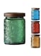Glass Jar, Sunflower Storage Jar, 23.7 FL OZ Glass Jar with Solid Lid, Glass Food Storage Canister for Kitchen, Laundry Detergent, Coffee, Candy Jar Cute Jar