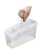 Refrigerator Storage Box Fridge Storage Container with Compartment Food Storage Organizer