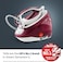 Tefal High Pressure Steam Generator Iron, Pro Express Protect, White &amp; Burgundy, GV9220
