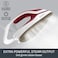 Tefal High Pressure Steam Generator Iron, Pro Express Protect, White &amp; Burgundy, GV9220